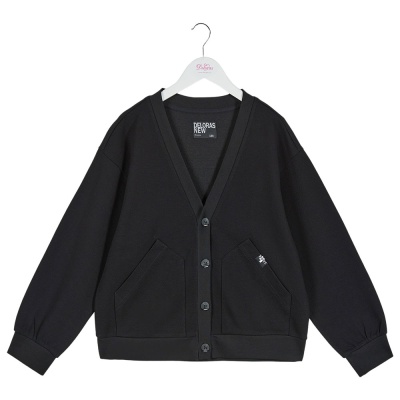 Кардиган школьный Deloras 71545W чёрный 01 Кардиган школьный Deloras 71545W чёрный 01